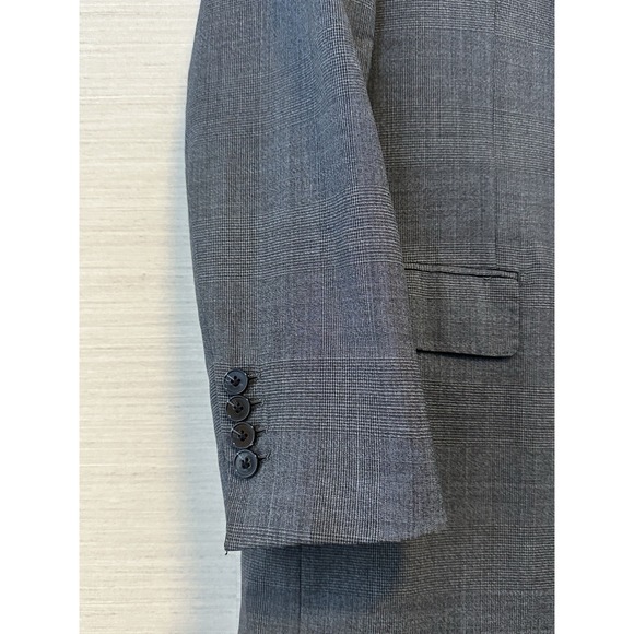 Ermenegildo Zegna StileLibero Sport Coat 42R Gray‎ Glen Plaid Wool Blazer - Picture 3 of 13